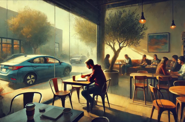 Escribir y el entorno: reflexiones desde una cafetería.